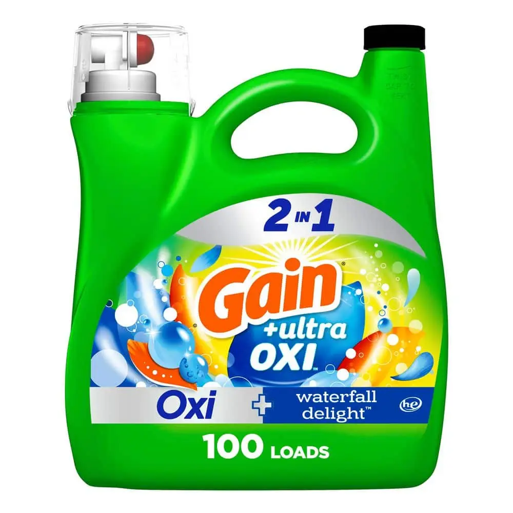 144 oz. Ultra Oxi Waterfall Delight Scent Liquid Laundry Detergent (100-Loads)