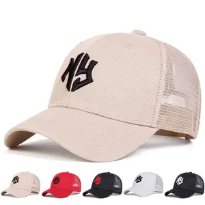 Border retro New York baseball cap for women Spring and Autumn summer European and American style hat face-looking small peaked cap trendy brand Men Womens