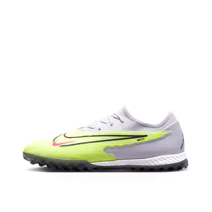 Nike Phantom GX Pro Round-Toe Lace-Up TF Turf Soccer Cleats Unisex Purple Green Trending Shoes, House White Official Shoes to Get / Maison Mihara