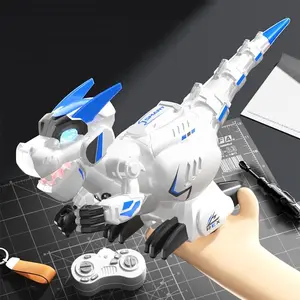 Remote Control Dinosaur Toy, Rc Walking Dino, Intelligent Induction Robot Toy, Programming Interactive Early Education Puzzle Toy, Birthday Gift for Children