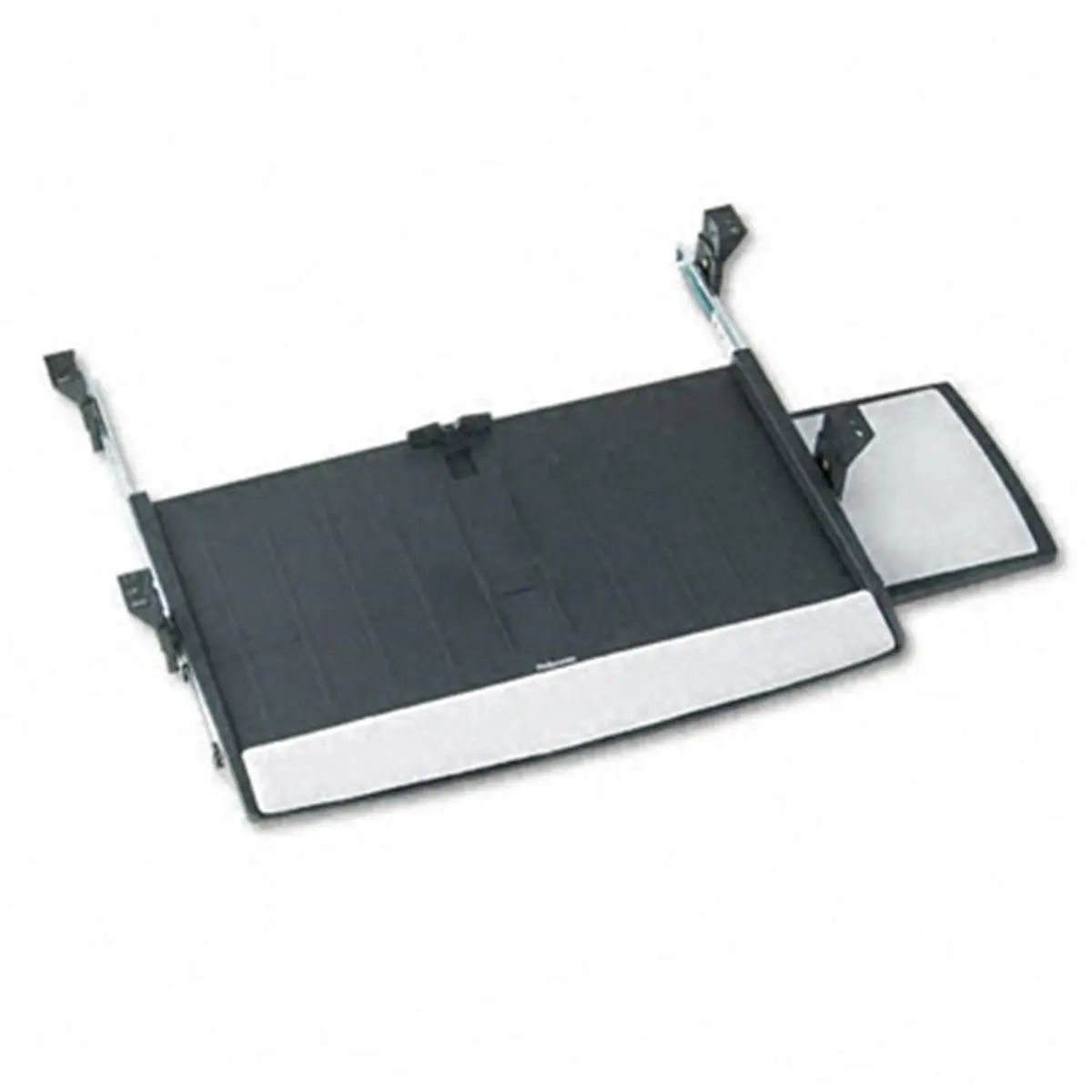 Fellowes 8031207 Deluxe Ergonomic Keyboard Drawer - 20-7/8 in x 11-3/4 in, Black/Silver, Easy to Customize, Tray Installs at 3 Different Heights