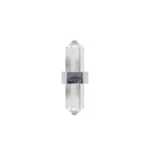 Modern Acrylic Cabinet Knob with  Nickel Finish