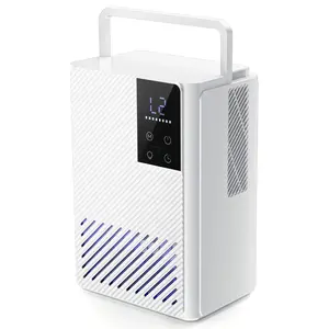 Electactic Single Core Semiconductor Dehumidifier for Bedroom Bathroom RV, 2000ml Tank (350ml/Day) Ultra Quiet, 50W Low Power with RGB Night Light, Touch Control, 24H Timer & Auto Shut-off