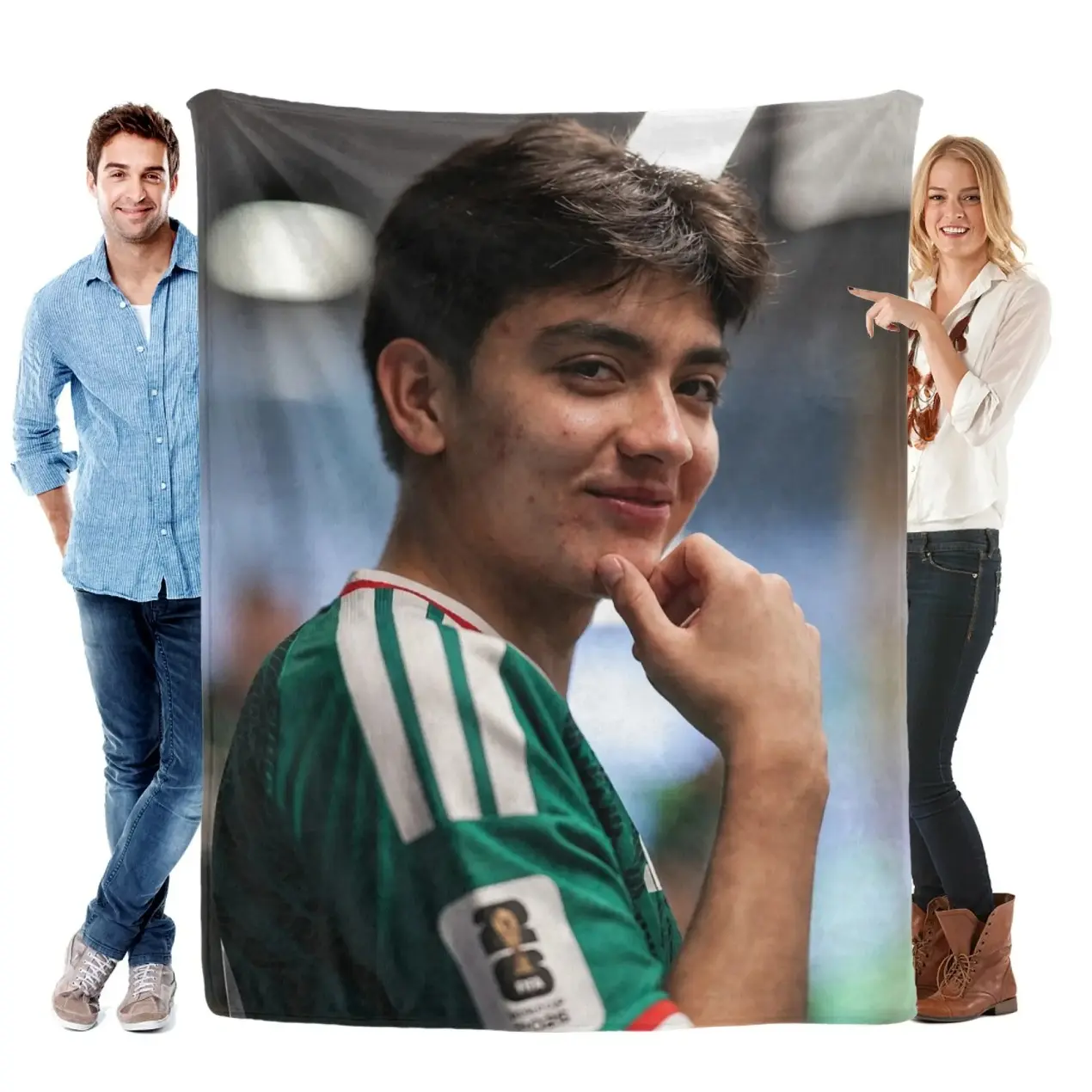 Gilberto Mora Mexico Print Flannel Blanket Portrait Graphic Design Cozy Soft Throw For Bed Sofa Adults Sports Wall Aesthetic El Tri Fan Merch Fan Merchandise Unique Gift