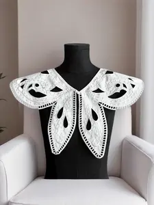 Korean-style outerwear matching skirt small shawl false collar women's age-reducing doll collar versatile lace collar decorative collar Bow tie