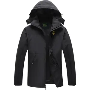 Rain Jacket for Men, Mens Waterproof Raincoat Lightweight Outdoor Rain Coat Windbreaker with Hood