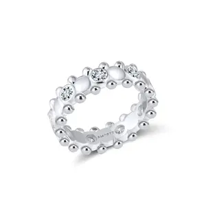 CERBERUS RING Solid White Gold with Lab-Grown Diamonds