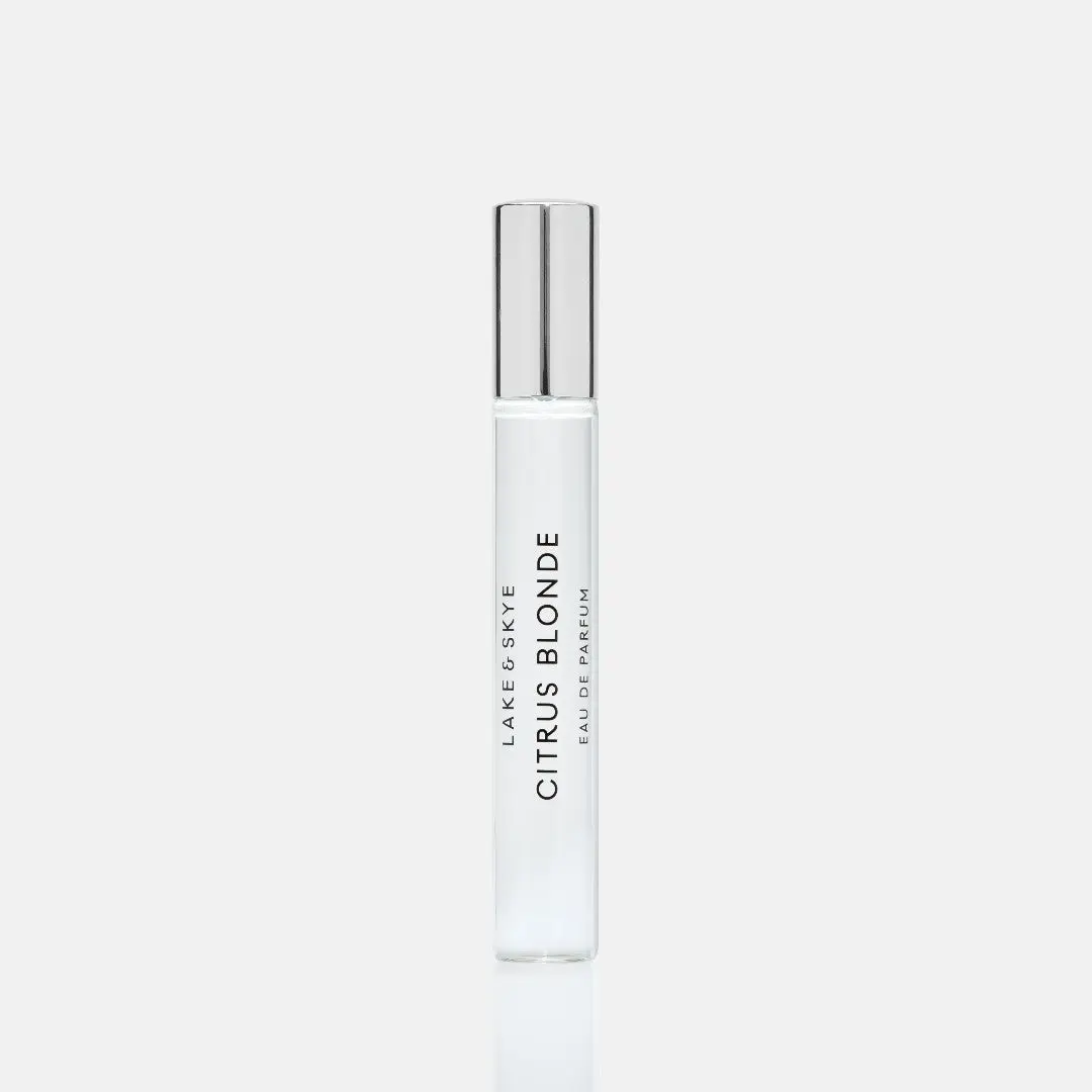 Lake & Skye Citrus Blonde Eau de Parfum - Unisex Bright Citrus Fragrance, 15ml Travel-Size Spray Bottle, 0.5 fl oz, Ideal for Pulse Points