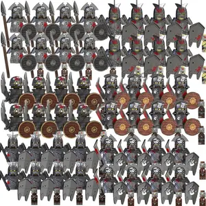 Middle-Earth War Figures Building Blocks Orcs Dwarves Elves Wizards Villains Classic Movie Characters Bricks Children DIY Gifts