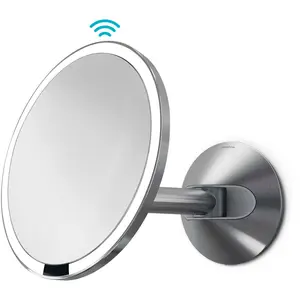 Simplehuman Sensor Lighted Glass Stainless Steel Wall-Mount Vanity Mirror - Hard-Wired - ST3003 (Model 640862)