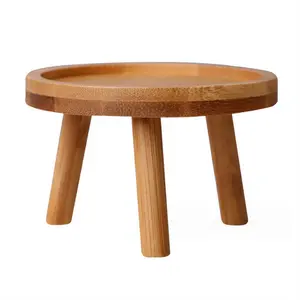 Flower Pot Tray Solid Wood Flower Shelf Indoor Desktop Living Room Potted Pothos Floor-Standing Vase Base