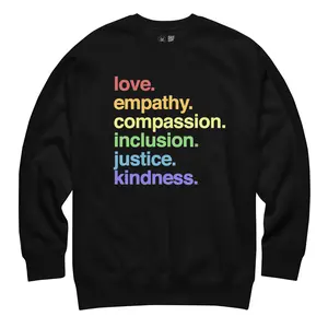 Kind Cotton 'Kindness Is' Pride Crewneck Sweatshirt Unisex