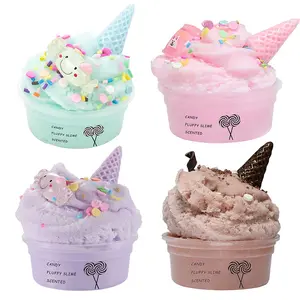 New 60ml Pull-Out Slime DIY Stress Relief Colorful Putty Ice Cream Dry Slime