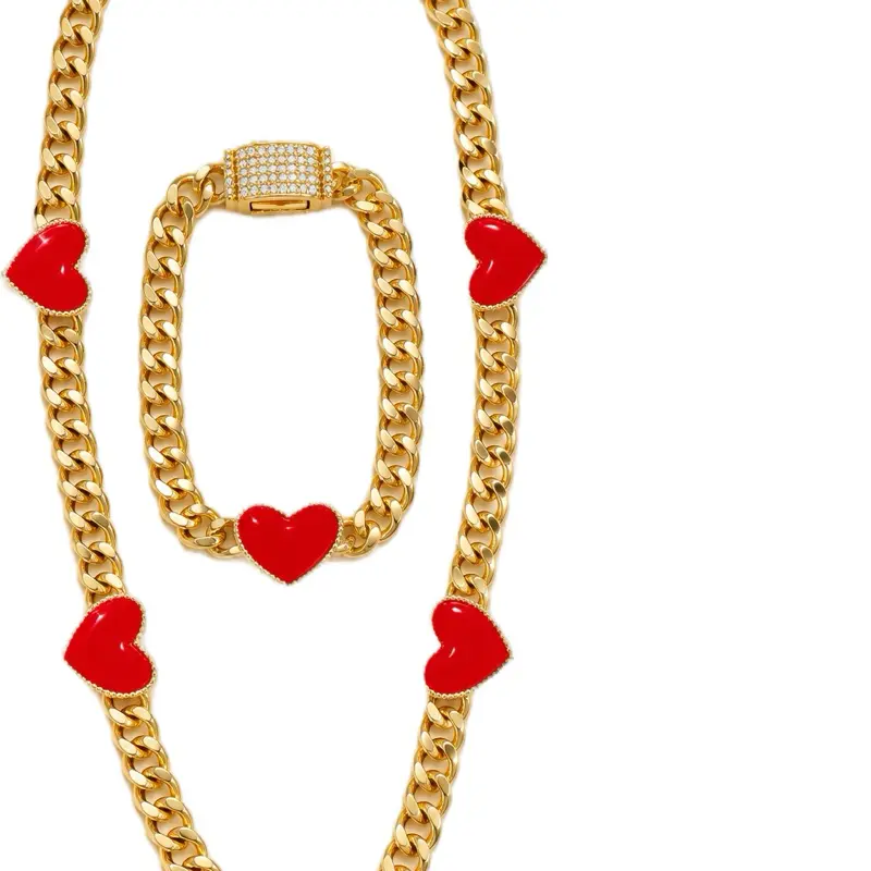 Red Hearts Decorative Set - Cute Home Accent for Valentine's Day, Romantic Gift for Couples