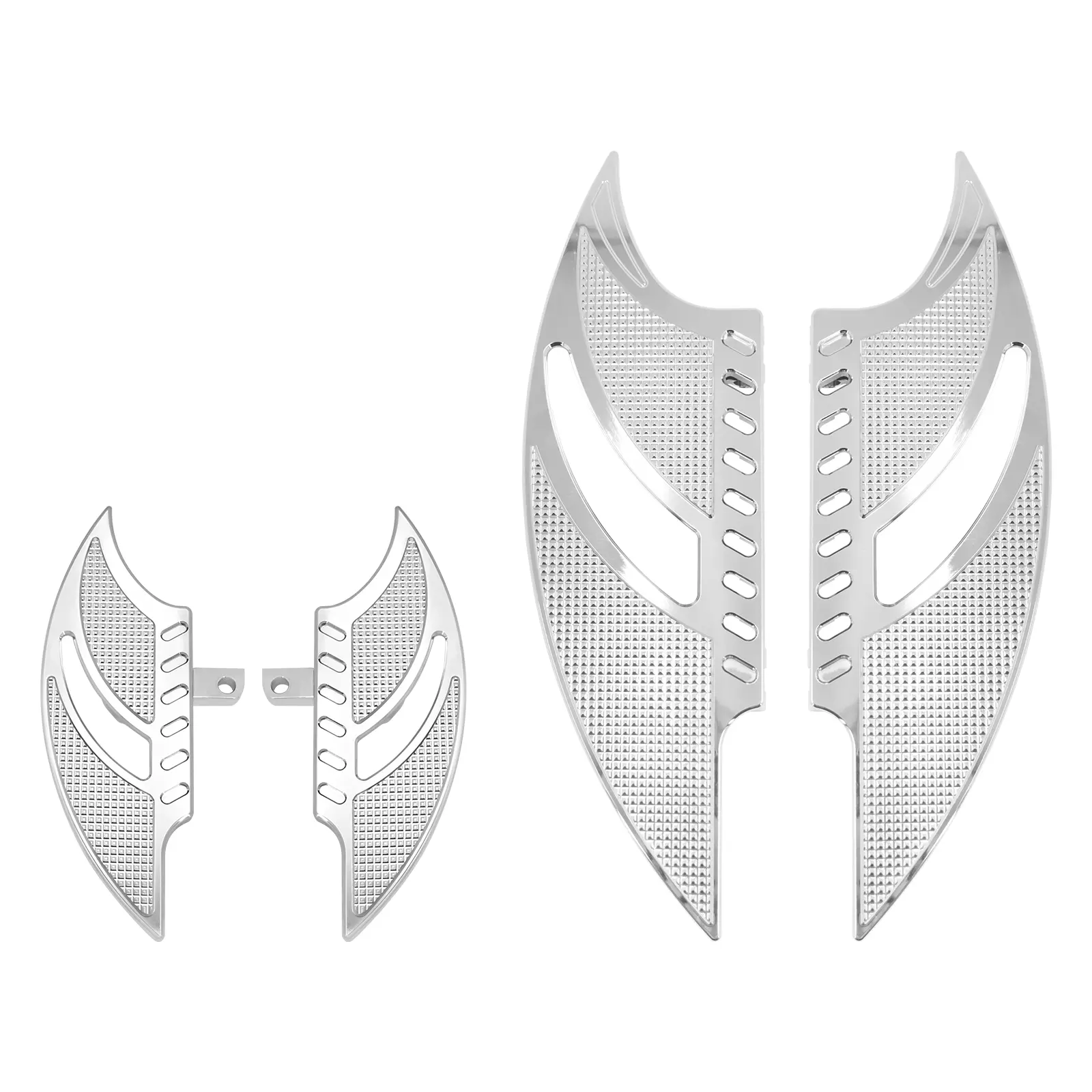 New High Quality Aluminum Driver & Passenger Floorboards, Vehicle-Specific Fit Foot Pegs for Harley Road Electra Glide (1986-2025)