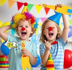 🐔 12" Squeaking Rubber Chicken – Classic Gag Toy & Dog Favorite!