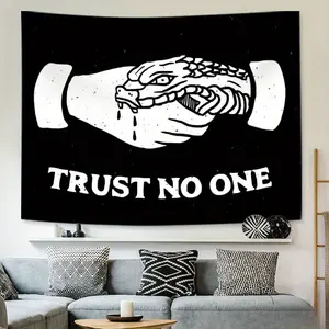 Trust No One Quote Tapestry, Polyamide Wall Hanging Decor, Aesthetic  Lightweight Polyester Tapestry , Perfect for Bedroom, Home Office