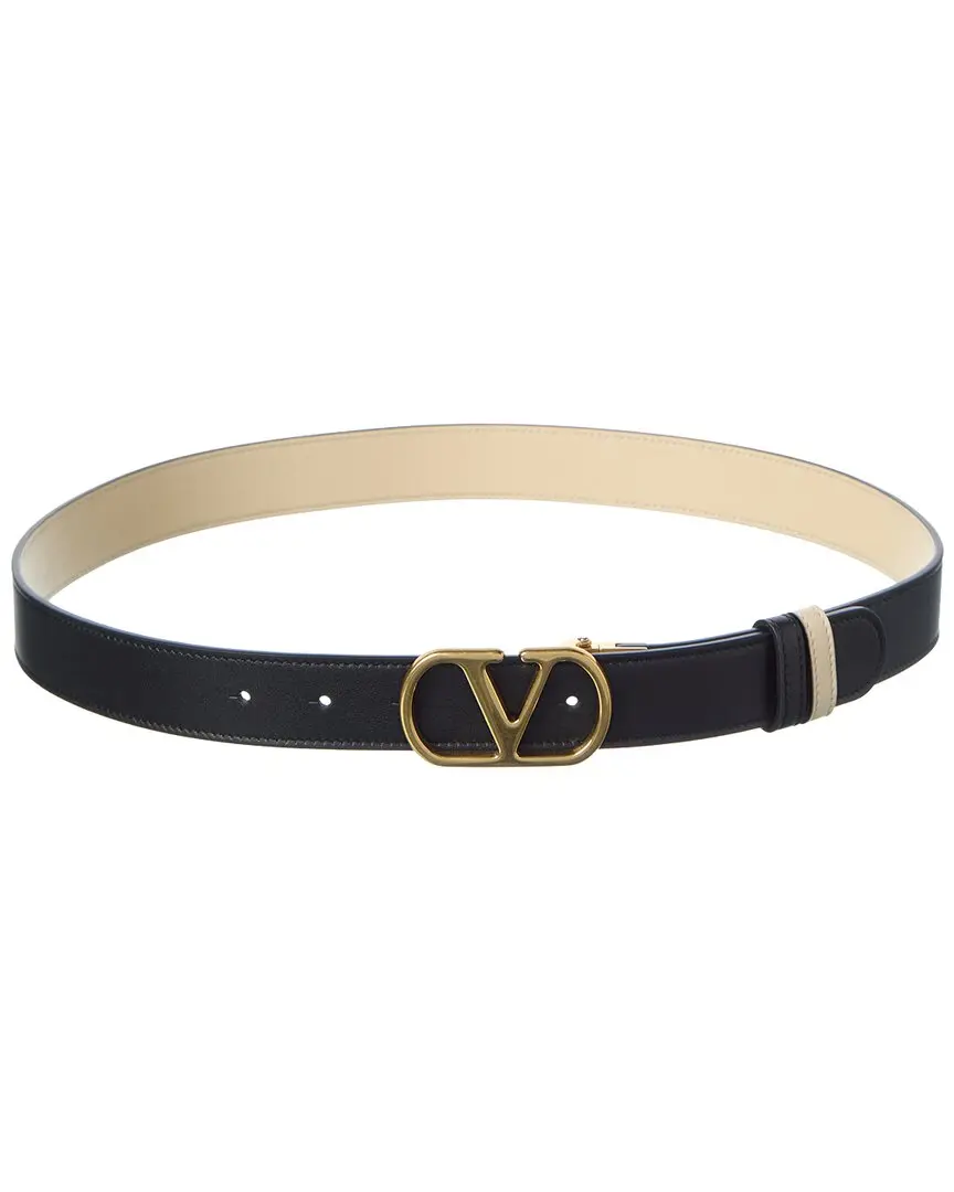 Valentino VLogo Signature Reversible Leather Belt