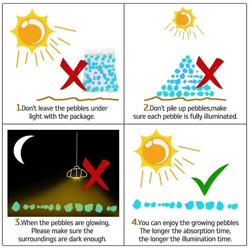 Glow in the Dark Pebbles – Luminous Stones