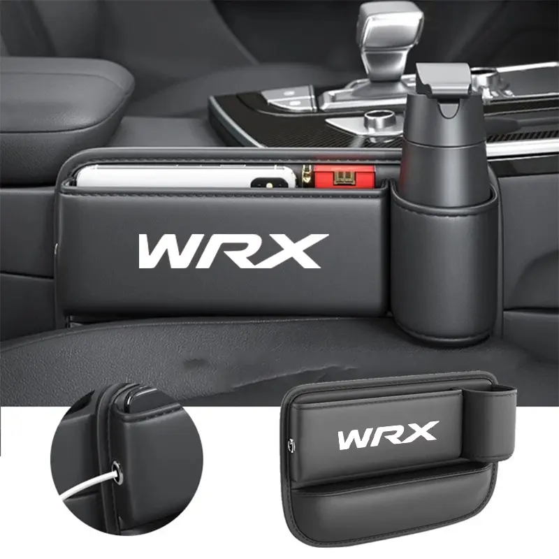 Subaru Wrx PU Leather Car Gap Storage Box, Car Console Organizer, 1pc/2pcs, Durable & Easy Clean, Multifunctional Car Interior Accessory, Car Organization Accessories, Car Organization Supplies, Car Organizers and Storage