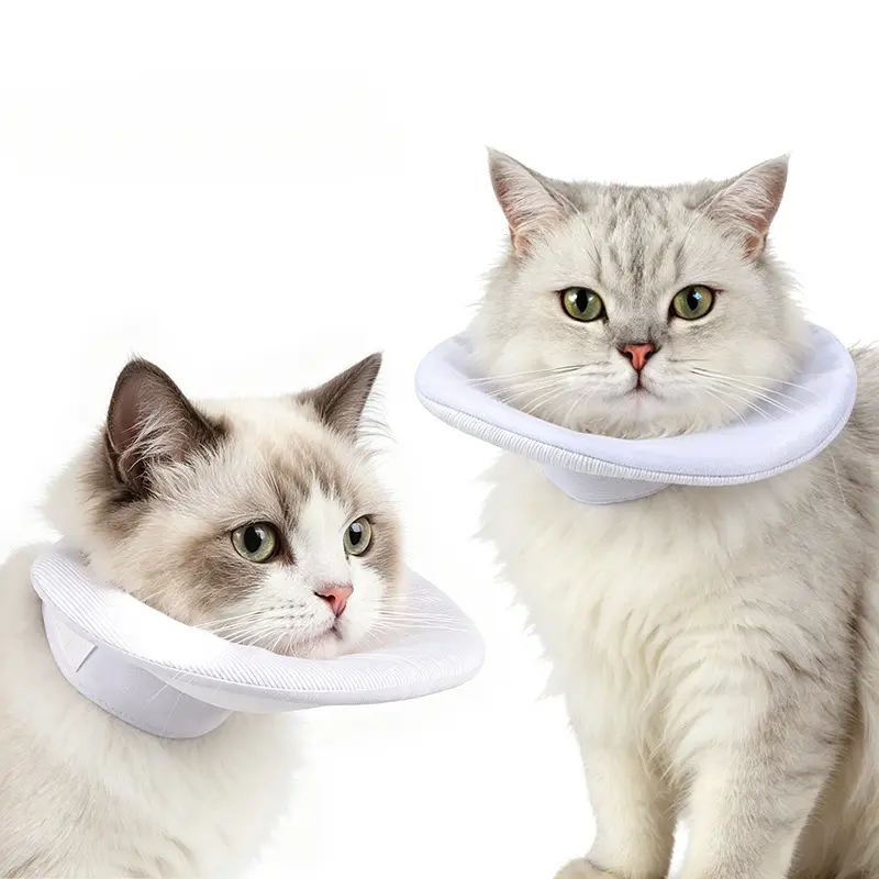 Cat anti-lick collar, dual-use drool bib for preventing scratching and licking, soft and comfortable pet protective collar