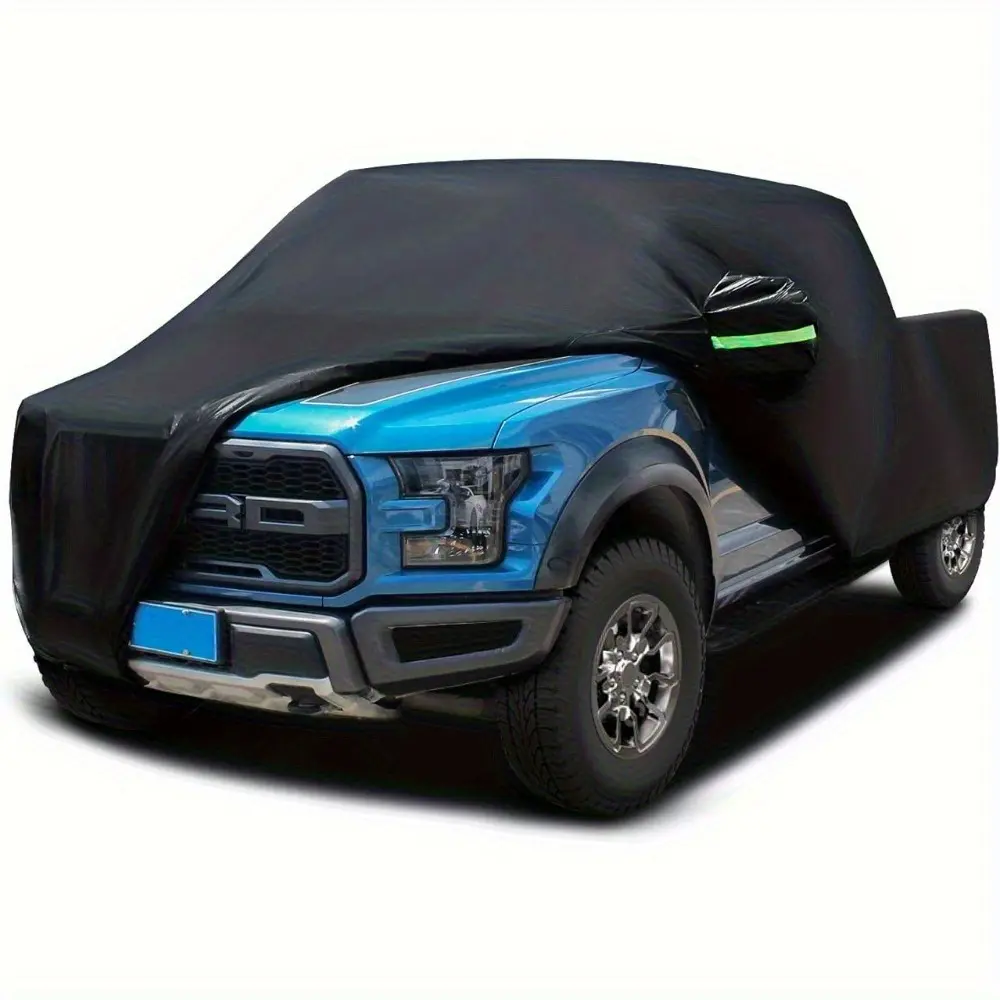 All-Weather Waterproof Truck Cover for Ford F-150 & RAM 1500 | UV Sun Protection Dust-Proof Scratch-Resistant Pickup External Cover