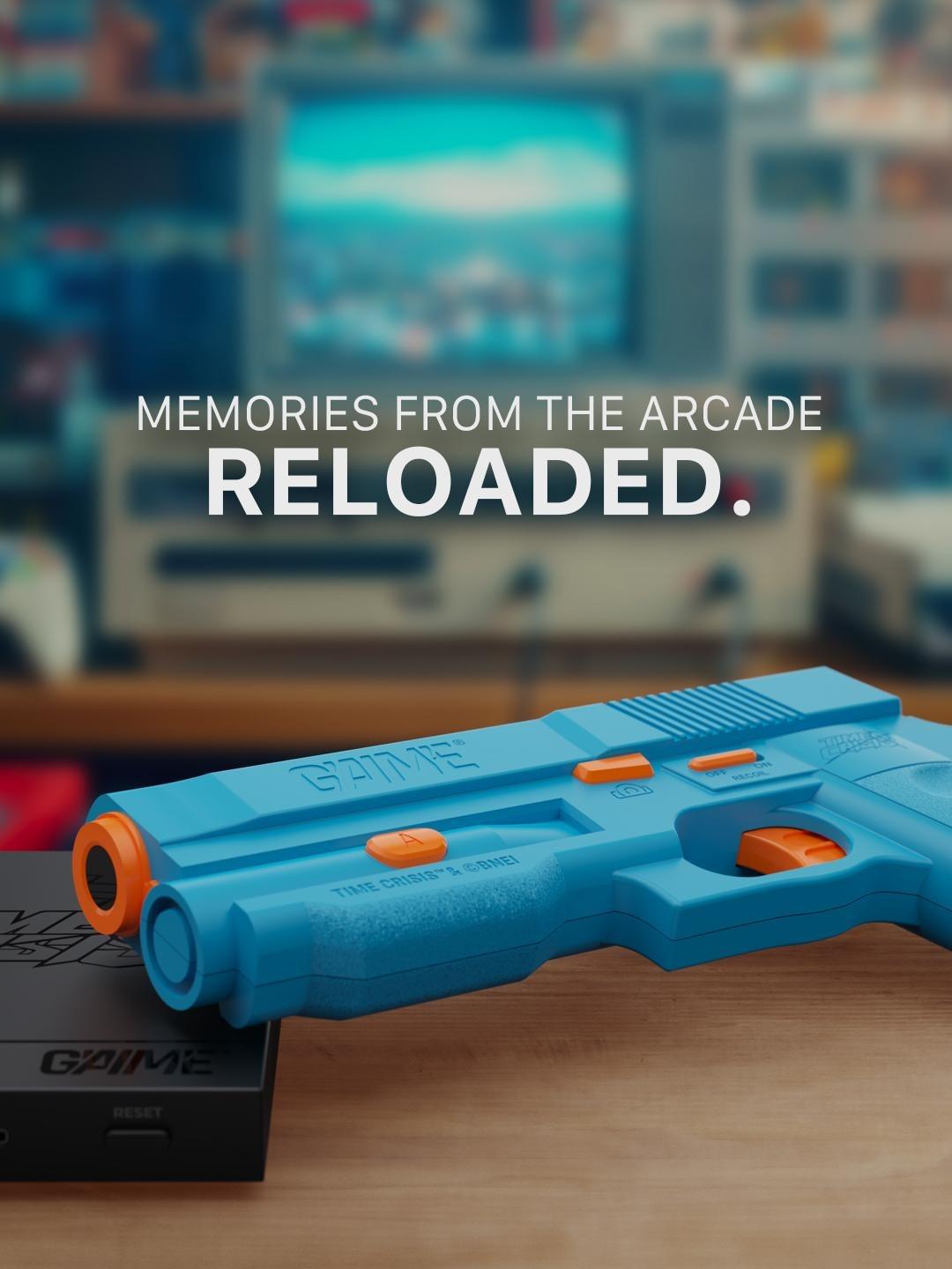 GAIME AI Light Gun System – Official Time Crisis Licensed Arcade Shooter, Plug & Play Retro Shooting Game for TV, Motion Tracking Light Gun, Home Arcade Set, Fun April Fools’ Day & Birthday Gift GAIME AI Light Gun System – Official Time Crisis Licensed Arcade Shooter, Plug & Play Retro Shooting Game for TV, Motion Tracking Light Gun, Home Arcade Set, Fun April Fools’ Day & Birthday Gift