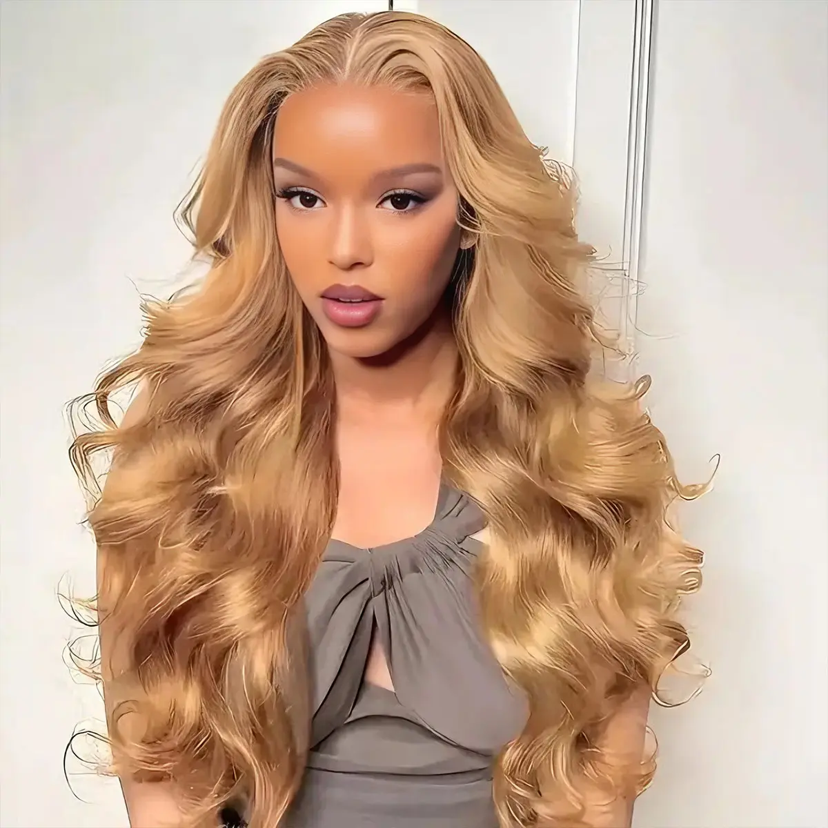 OQ HAIR #27 Honey Blonde Body Wave Wear Go Wig 7x5 Pre-Cut Glueless Human Hair Wigs Pre Colored For Woman Beginner Friendly Wigs