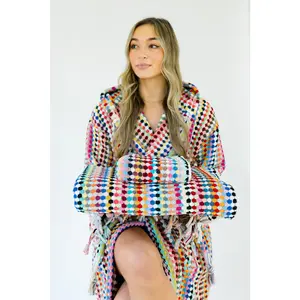 Rainbow Pom Pom Bathrobe Bundle