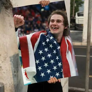 Team USA Hockey Gold Poster – Down But Never Out, Gift Idea [Poster No Frame]