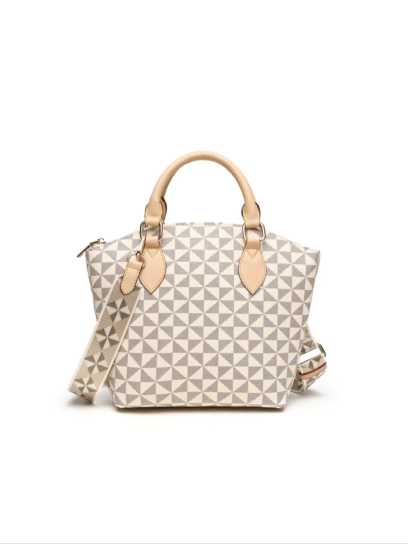 Women's Fashionable Geometric Pattern Tote Bag, Casual Handbag Satchel, Large Capacity Shoulder Bag for Daily Commute, Casual Trendy Versatile High-quality Daily Commuting Bag, Fashion Patterned Bag