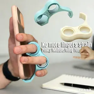 Phone Stand Finger Holder, Reduce Finger Pressure, Relax Hands, Compact Design, Simple Accessory, Durable Stand, High Quality Support, Smartphone Stand