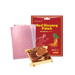 Red Ginseng Patch,4pcs,Joint, shoulder, neck, and knee pain relief, with customizable cutting sizes