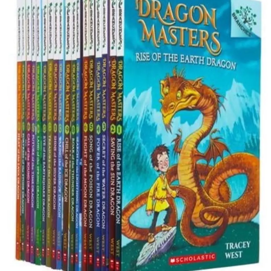 Tracey West's Dragon Masters 18-Book Soft Cover Coloring Set, Ages 5-7, Children's Literature & Art Books, Coloring Book Set