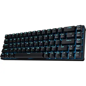 Wireless  Swappable 65% Mechanical Keyboard, 68 Keys Compact BT5.0 Gaming Keyboard with Stand-Alone Arrow/Control Keys