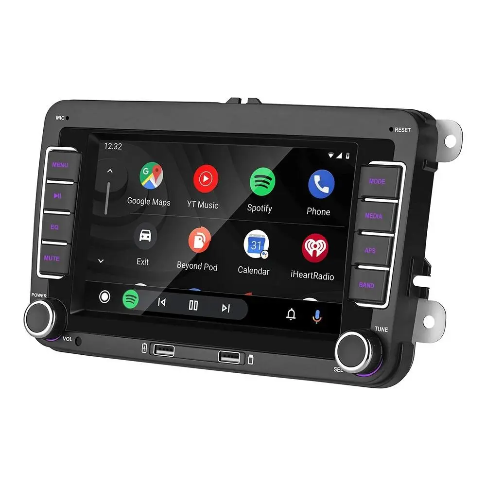 Volkswagen Dedicated Car Navigation System, Wireless Carplay/android Auto, Bluetooth-compatible Fm Radio, Abs Enclosure, Unrecorded Model