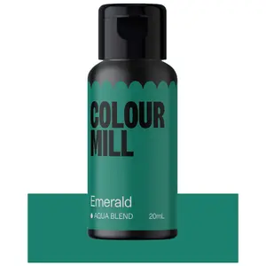 Colour Mill Aqua Blend Water-Based Food Coloring 20 Milliliters, Emerald