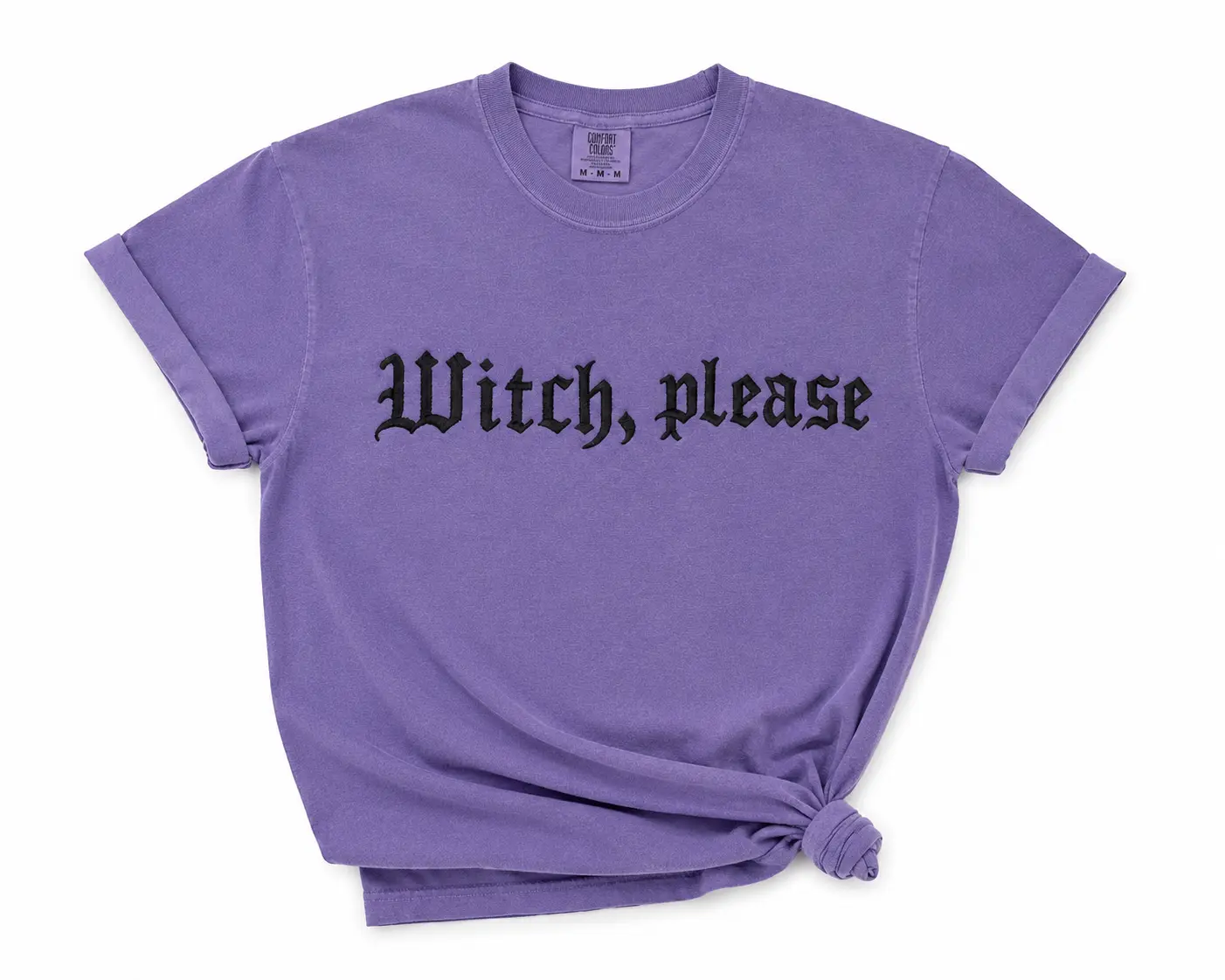 Witch, Please Embroidered  Shirt