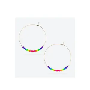 La Mome Bijoux - Neon Crush Maxi Hoops - Rainbow