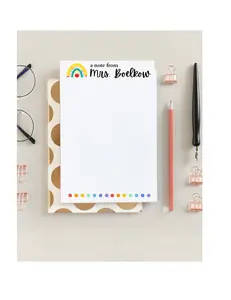 custom teacher note pade with teacher name