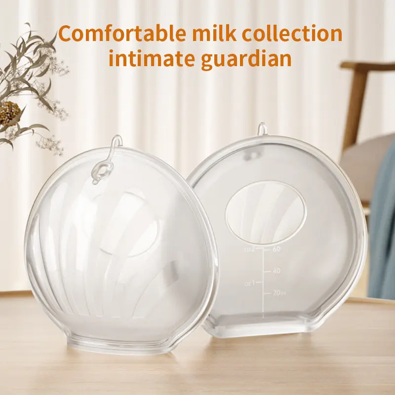 Reusable Silicone Breast Protector Set, Soft Protectors, Protective Pads, Milk Collector, Soft Nursing Pads with Scale Markings, Measuring Markings, Easy Clean, Travel Friendly, Breastfeeding Experience Baby Feeding Accessories for Moms
