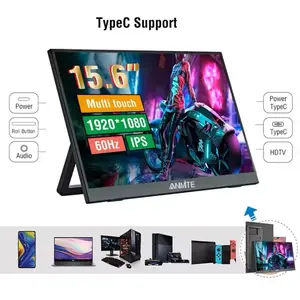 New 16-Inch Portable Touch Monitor HDR 16:10 For XBox PS5 Switch Cell Phone Apple PC Loptop gaming