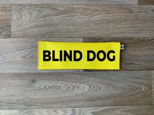 BFSC Waterproof Blind Dog Leash Sleeve - 9"x3" Canvas Material with Velcro Strips