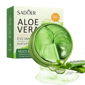4-in-1 Aloe Vera Collagen Eye Mask - Rich in collagen, glycerin, and castor oil, this long-lasting moisturizing formula reduces eye bags, dark circles, fine lines, and puffiness, leaving your skin refreshed and rejuvenated. Under Eye Patches