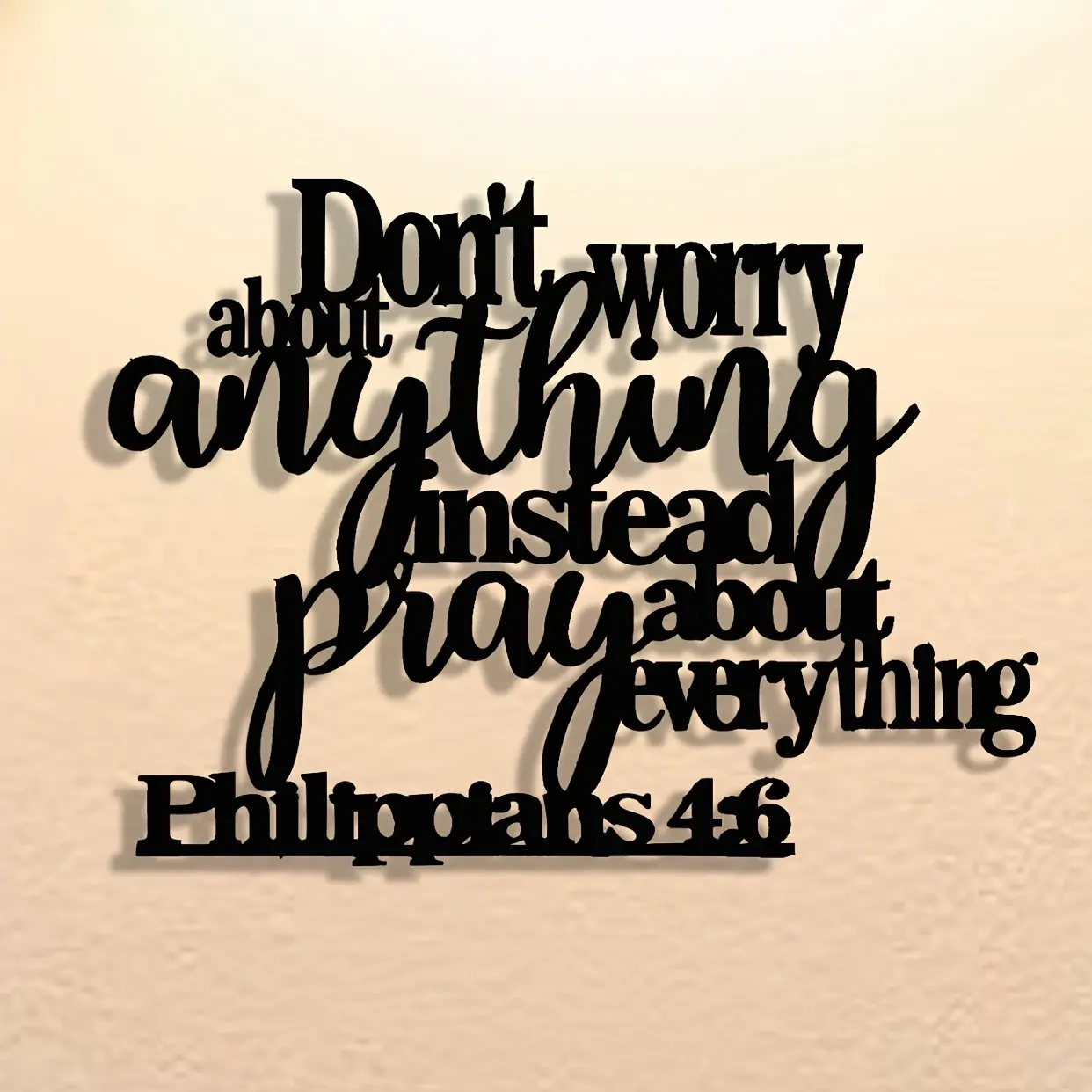 Abstract Art Metal Wall Decor, Modern Sign for Office, Living Room, Bedroom, Reusable Collectible, English Scripture Design, Home Decor Piece, Modern Home Decoration