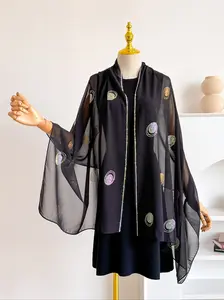 Women's Fashion Sequined Polka Dot Scarf, Elegant Shawl Wrap, Perfect Gift for Women, Stylish Accessory for Any Occasion