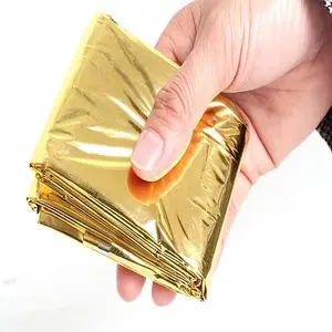 Outdoor First Aid Insulation Blanket, Emergency Thermal Shelter for Camping Hiking Mountaineering, Essential Survival Gear