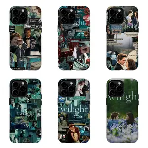 T-Twilight TV Series Phone Case Edward & Bella Collage Protective Cover for iPhone 17Promax 16 15 14 13 12 11 and for Samsung S21-S25 Gift for TV Fans