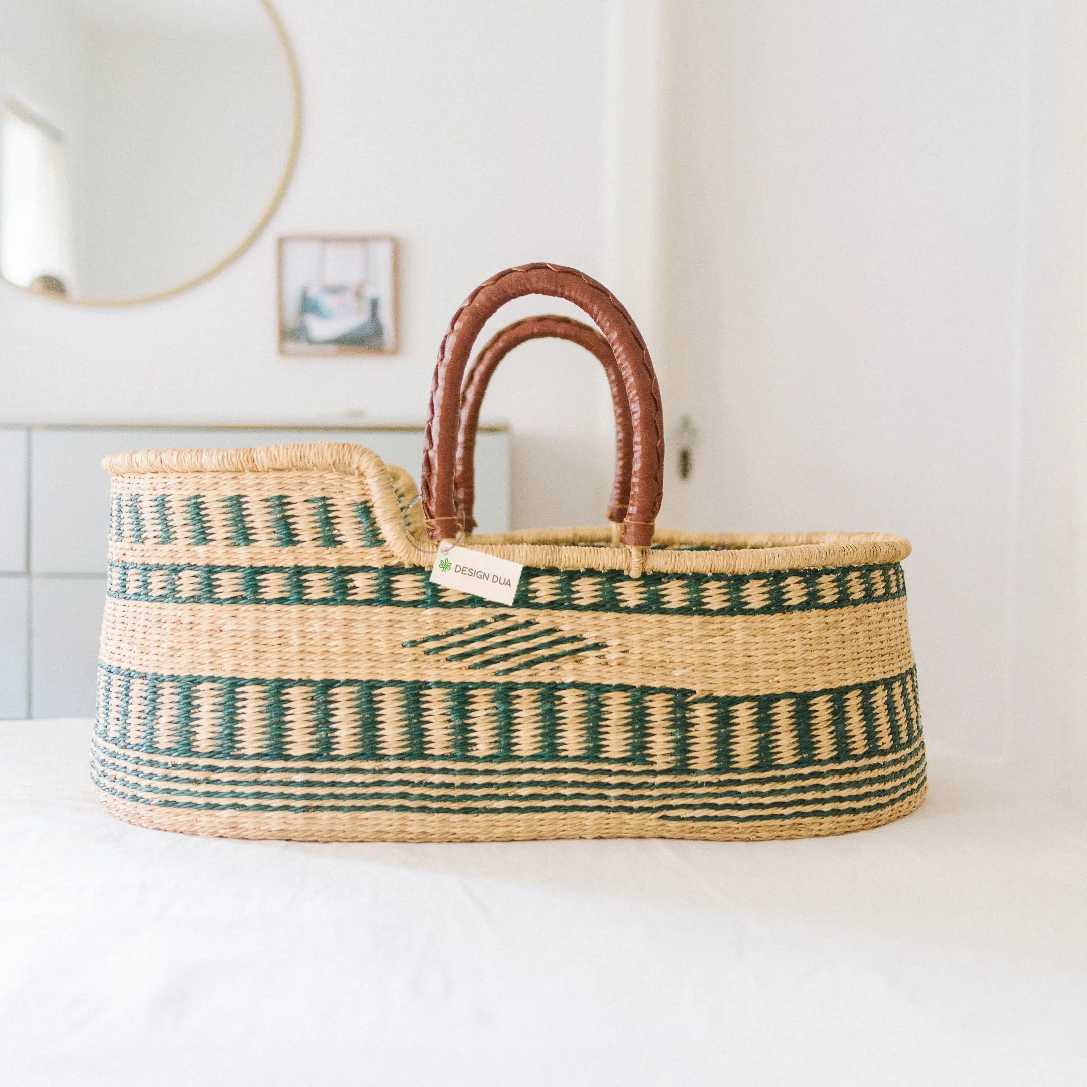 Design Dua Signature Bilia Bassinet - Kakum, Safe for Newborn Sleep, Organic Option Available , Moses Bassinet