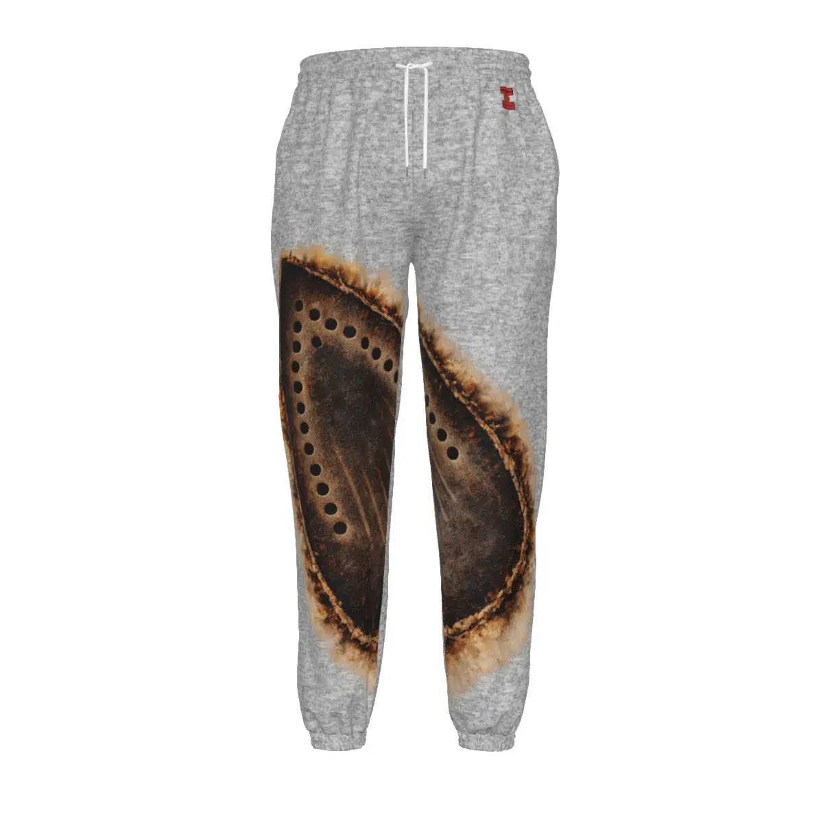 #L8NC - Press On Joggers Men’s Industrial Graphic Joggers | Unisex Distressed Streetwear Sweatpants Menswear